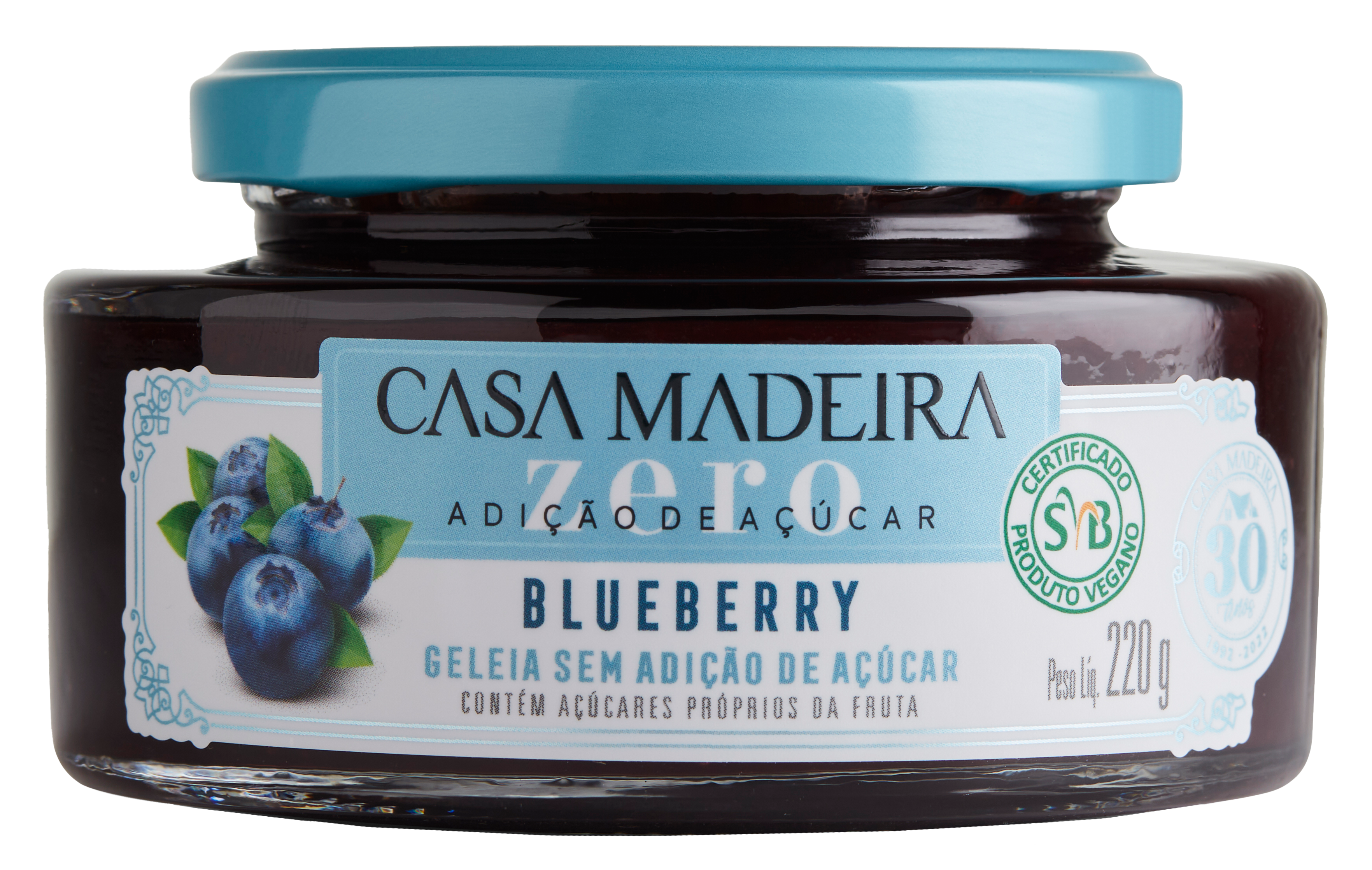 Geleia Zero Blueberry - Casa Madeira
